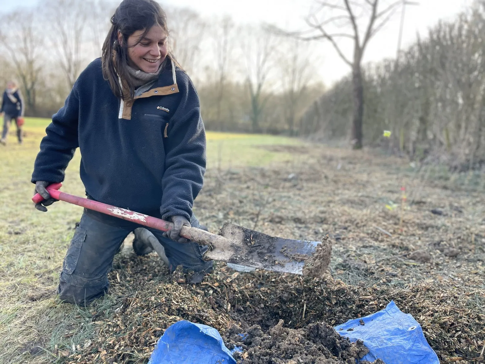 Un chantier de plantation des Food Forest Heroes
